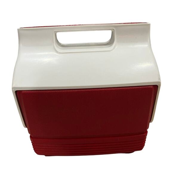 Vintage Igloo Mini Mate Red White Lunch Box Cooler - Picture 5 of 9